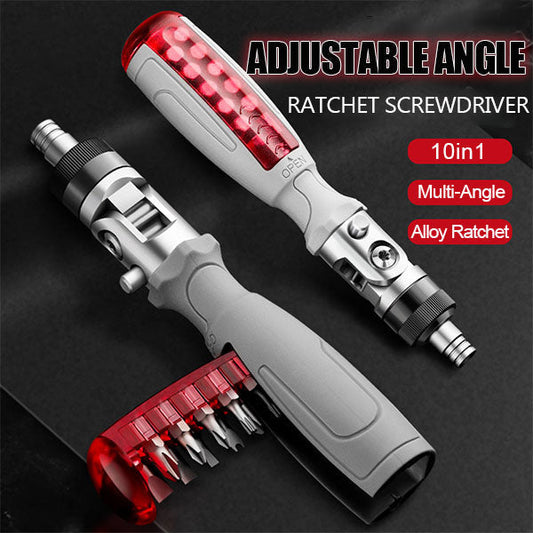 🔥HOT SALE 🔥10 in 1 Multi-Angle Ratchet Screwdriver