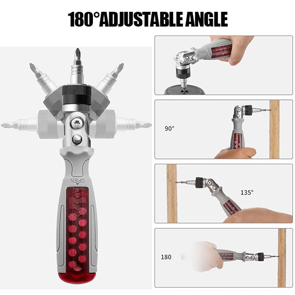 🔥HOT SALE 🔥10 in 1 Multi-Angle Ratchet Screwdriver