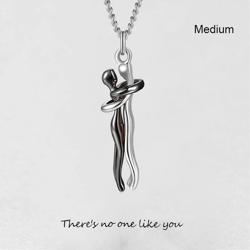 Men And Woman Embrace Clavicle Chain Necklace