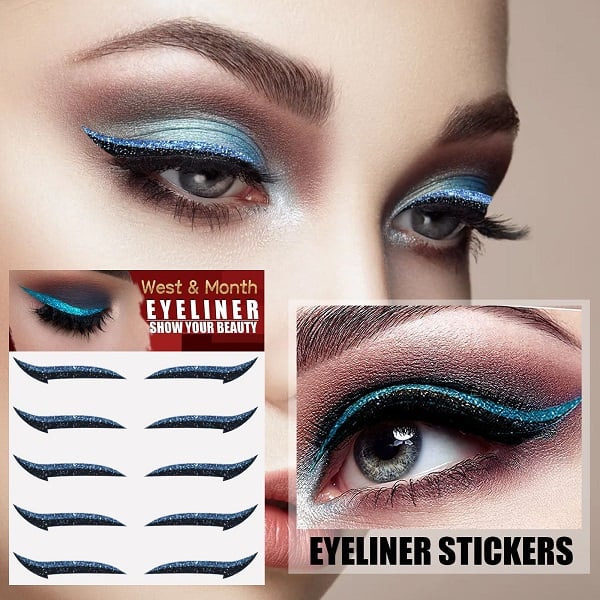 Glitter Eyeliner Sticker（5PCS)