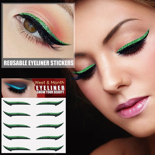 Glitter Eyeliner Sticker（5PCS)