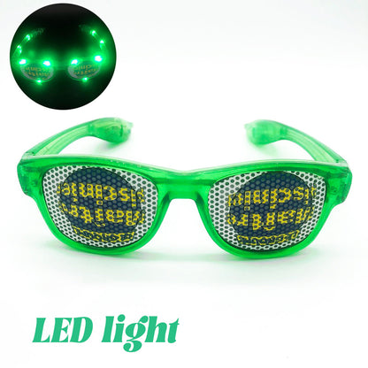 St. Patrick's Day LED Light Up Glasses