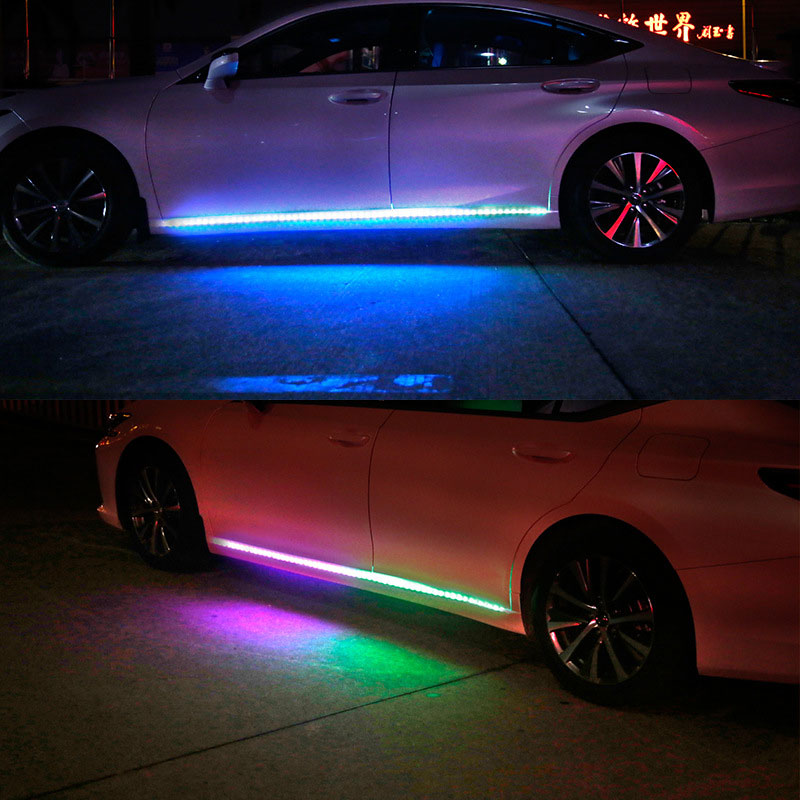 Colorful Streamer Car Threshold Lights（2 Pcs）