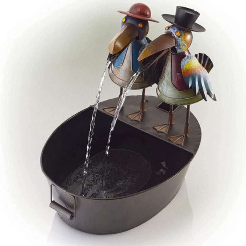 Fountain Yard Art Decor, Funny Resin Fountain Statue