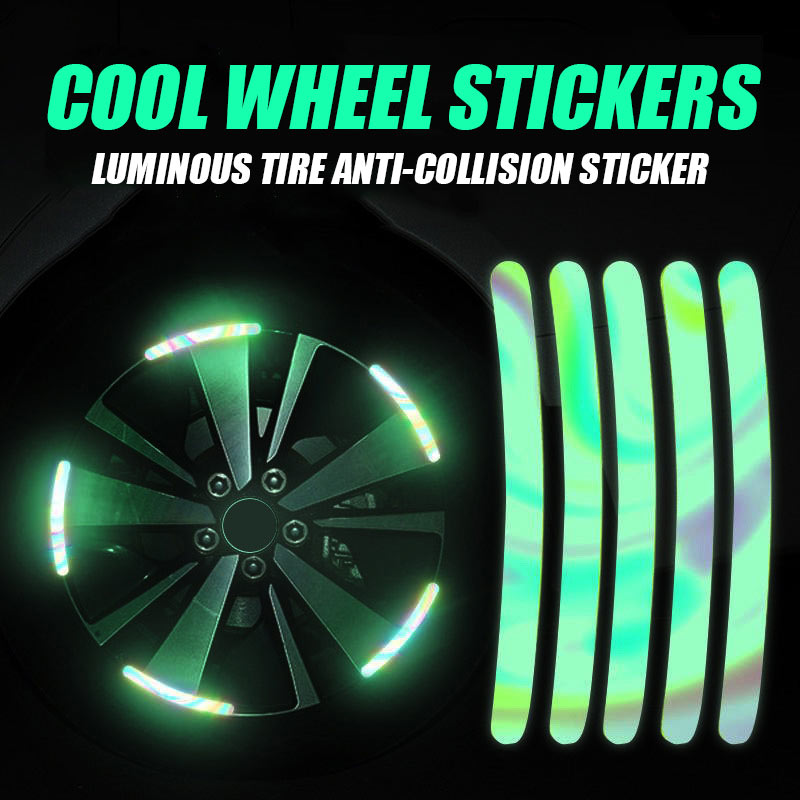 Luminous Tire Anti-Collision Sticker（20pcs)