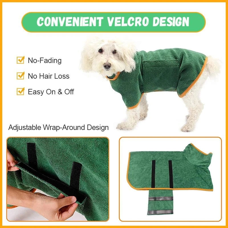 🐶Super Absorbent Pet Bathrobe