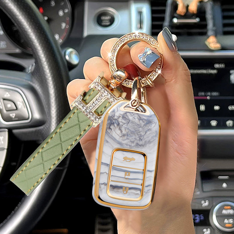 For Ford-Car Rhinestone Keychain Key Case