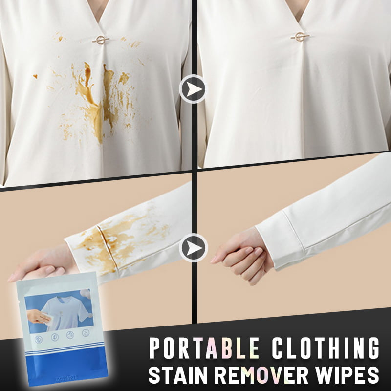 Portable Clothing Stain Remover Wipes