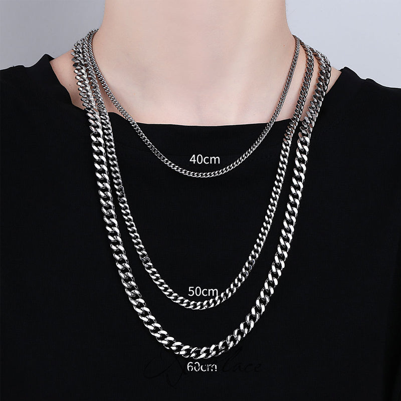 Folbom-Couple Collarbone Cuban Chain Necklace