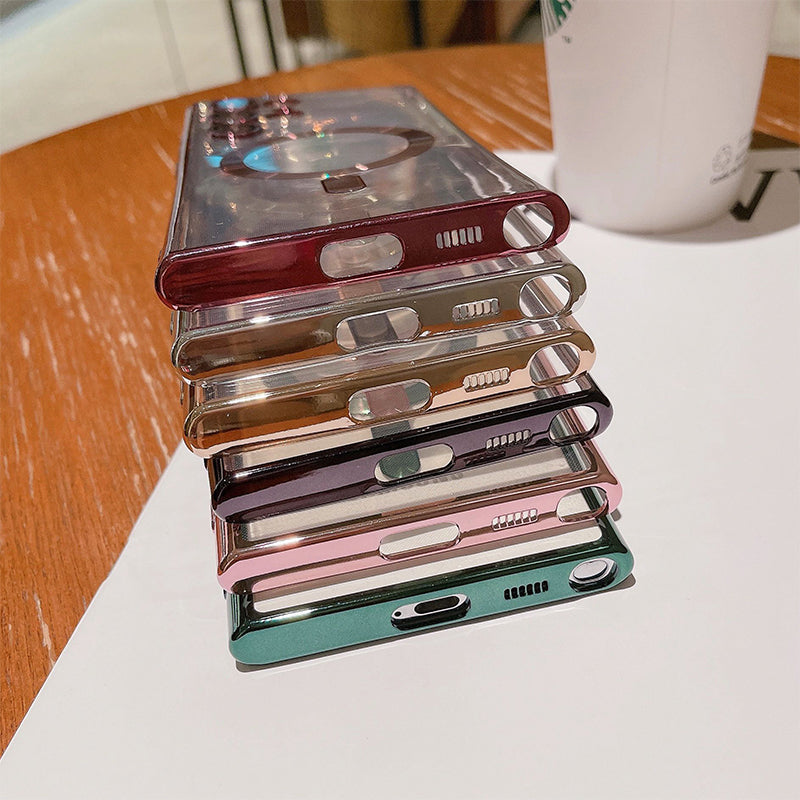 Transparent Electroplating Magnetic Phone Case