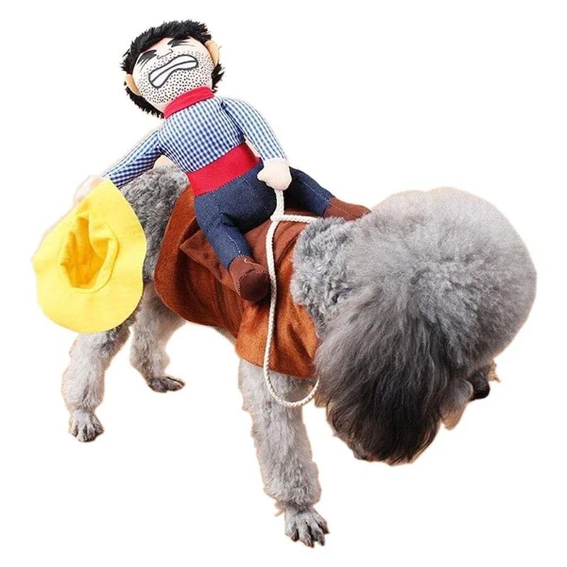 Halloween Pet Dog Cowboy Rider Costume