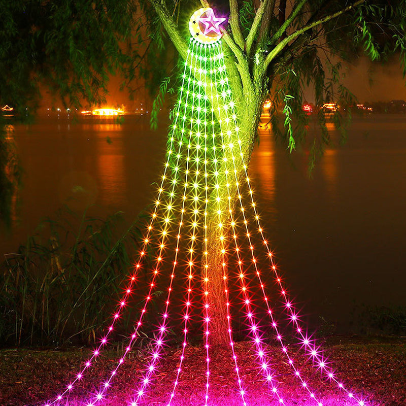 Moon Pentacle waterfall lamp