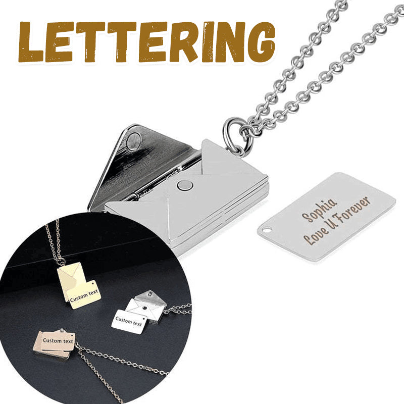 Envelope Necklace with Secret Message