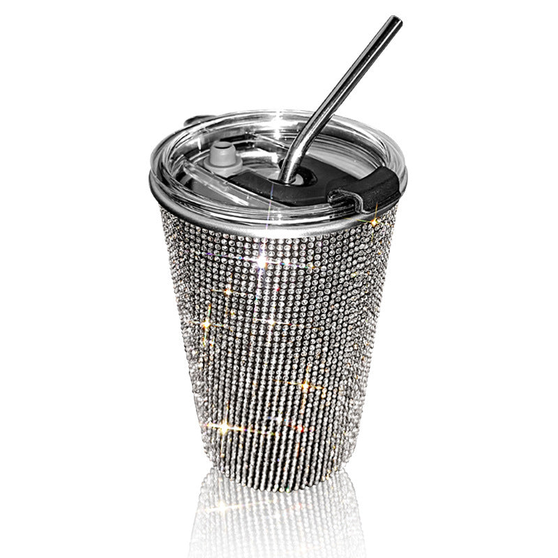 Stainless Steel Diamond Water Glass