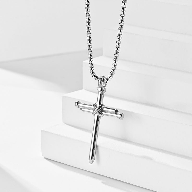 Nail Cross Necklace