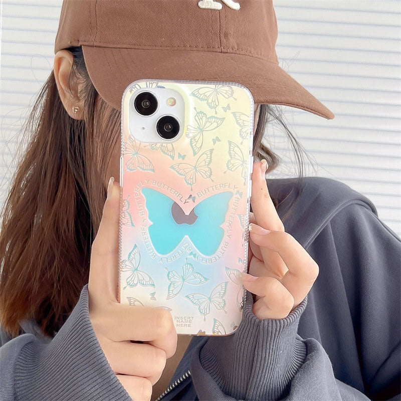 Gradient Butterfly Phone Case