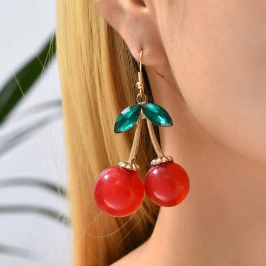 🍒Handmade Cherry Earrings