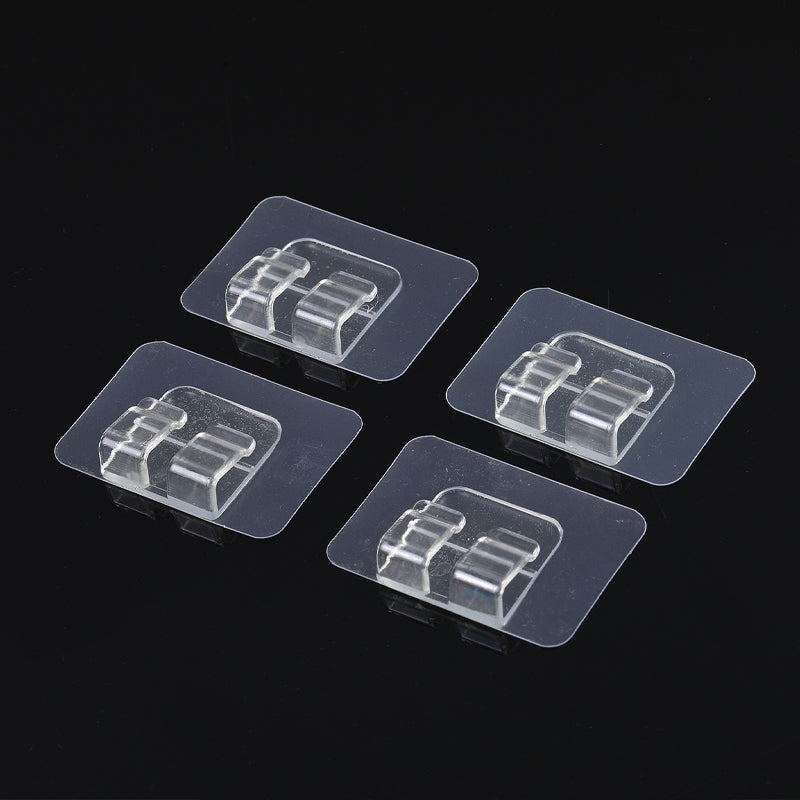 Transparent car floor mat clip