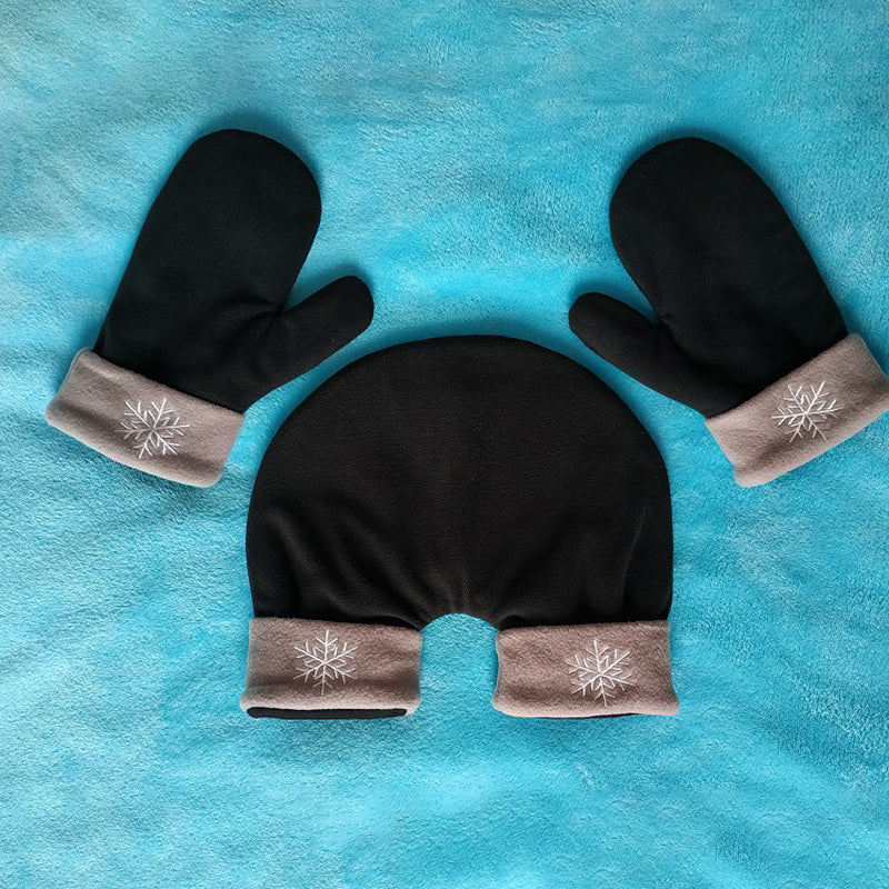 Polar Fleece Double Layer Hand Gloves