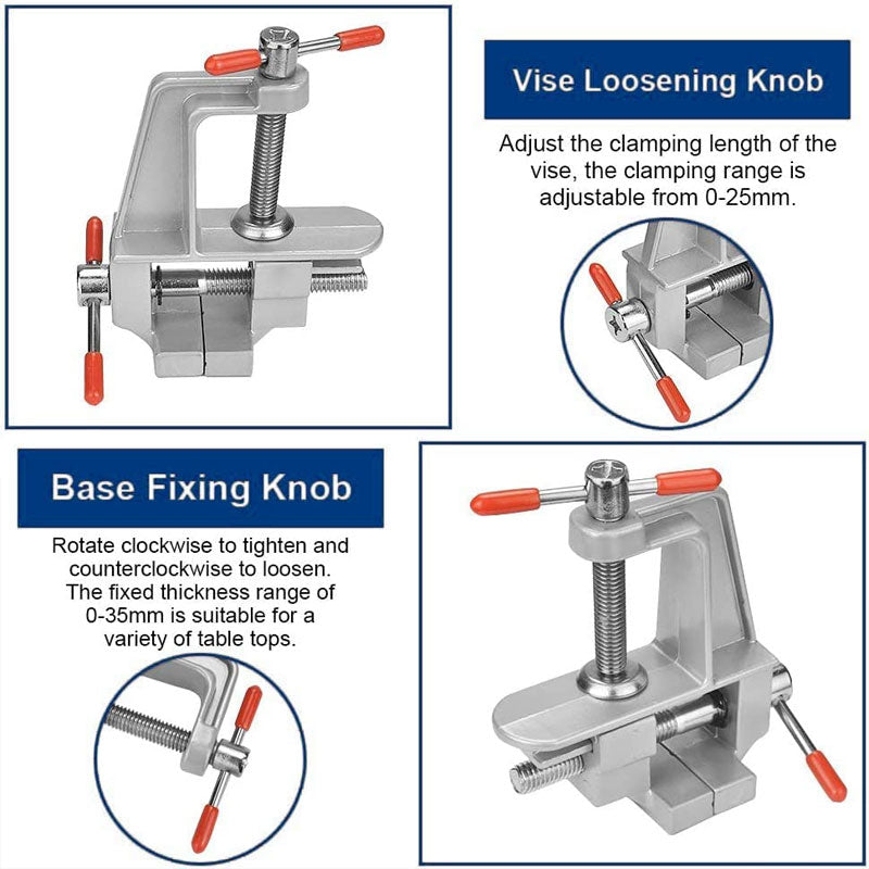 Small Table Clamp (Clamping Range: 0-1.2 inches)