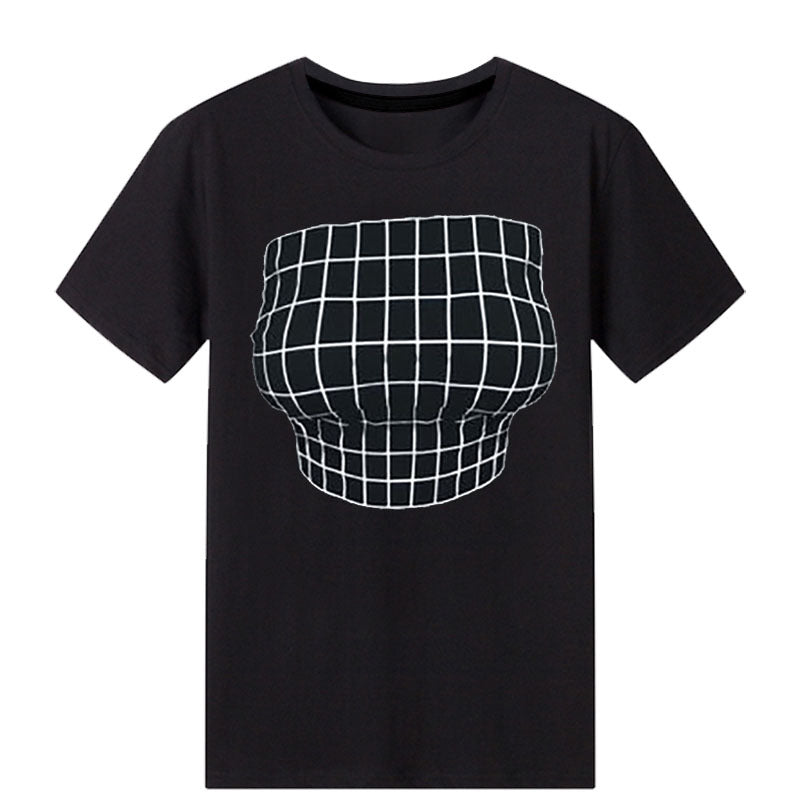 Illusion line T-shirt