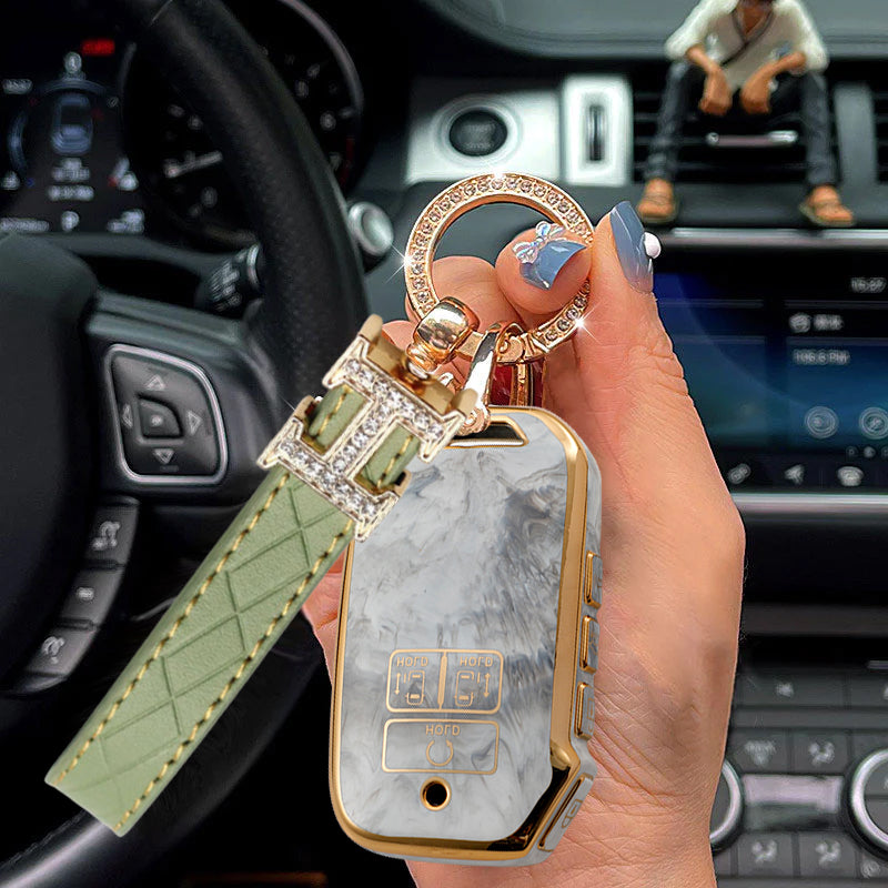 For Kia-Car Rhinestone Keychain Key Case