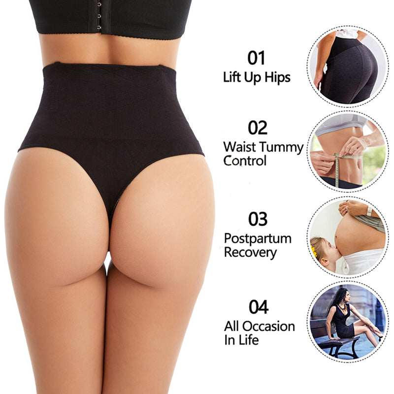 Seamless High Waist Thong Shapewear