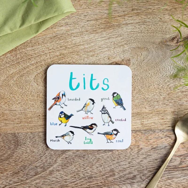 🐦Set of 6 Bird Pun Coasters