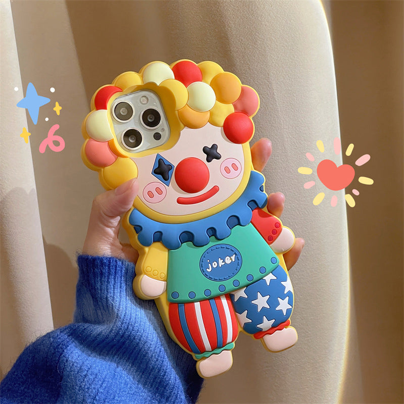 Clown Silicone 3D Colorful Phone Case