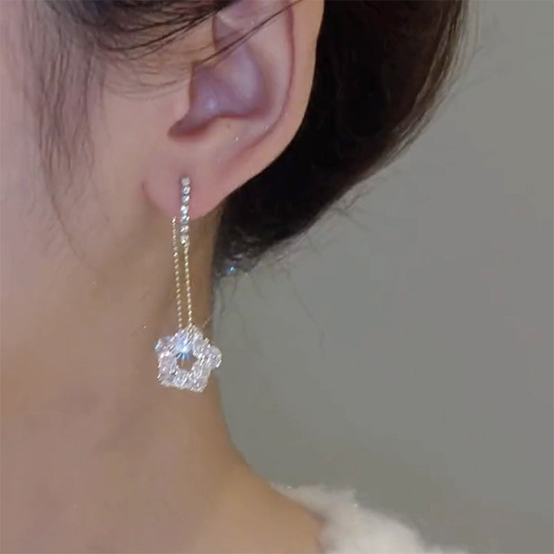 Crystal Flower Earring