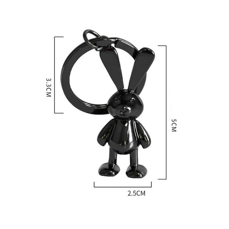 Exquisite Couple Rabbit Key Pendant