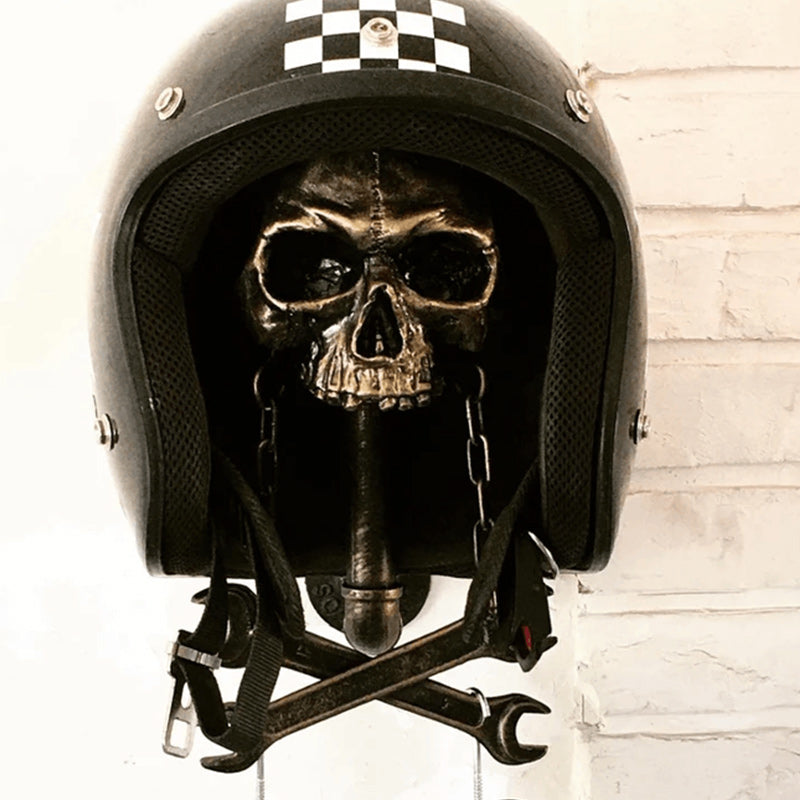 ☠️Motorcycle Skull Helmet Holder