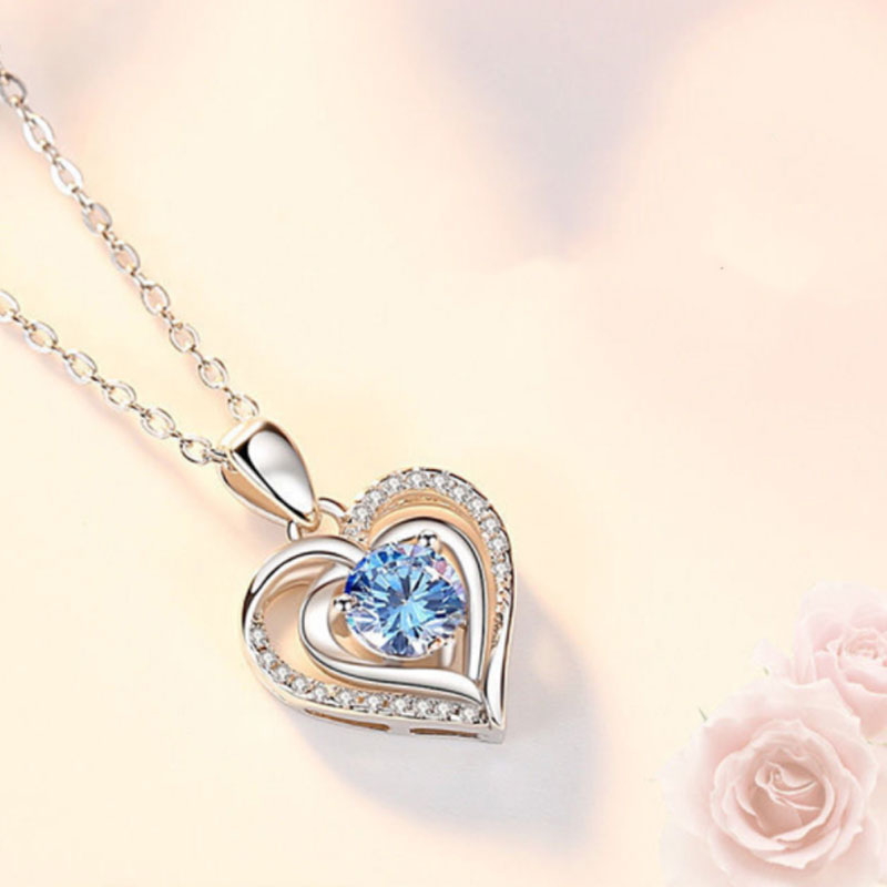 Heart Pendant Clavicle Chain Necklace