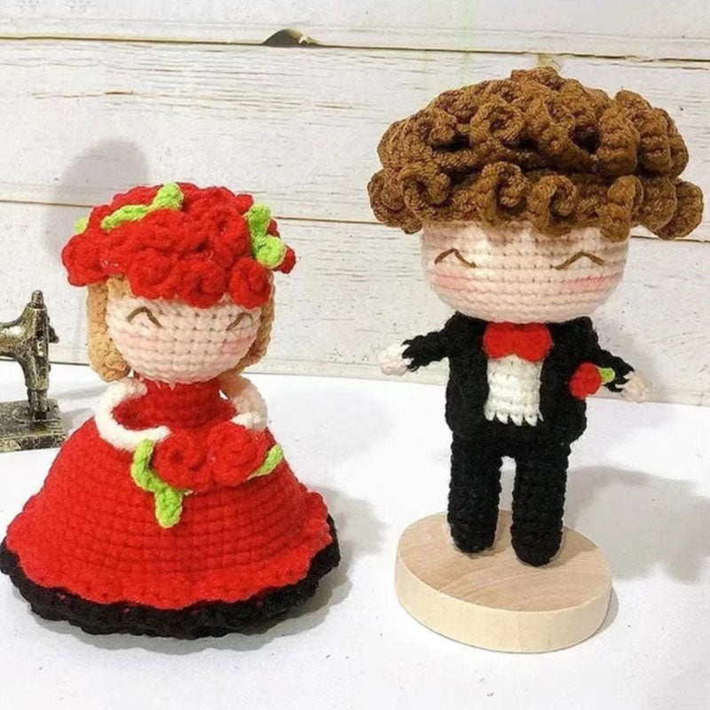 Hand-woven Diy Dress-up Bride Doll