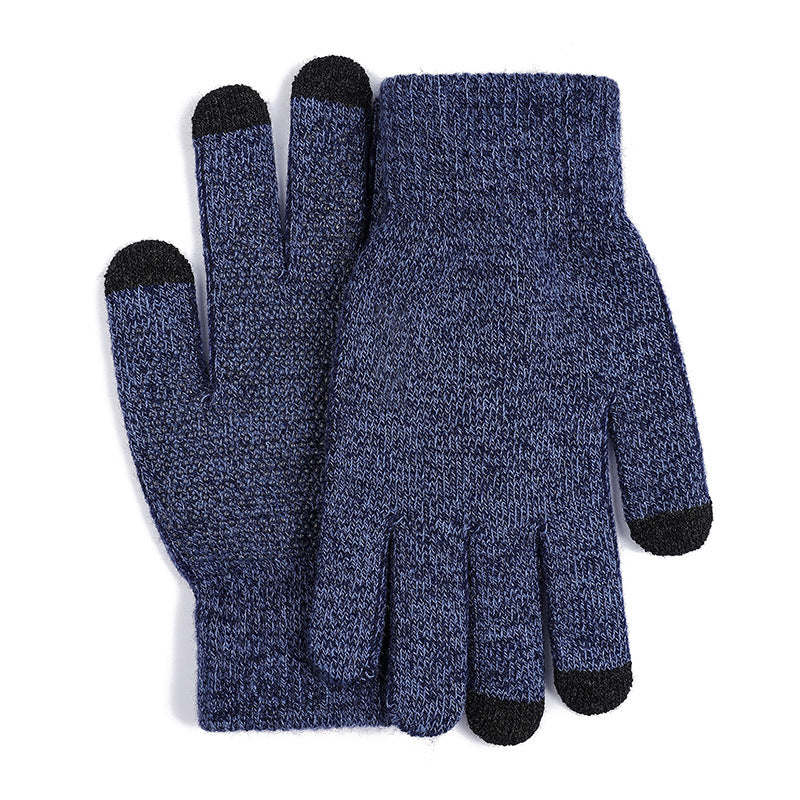 Cycling non-slip knitted gloves