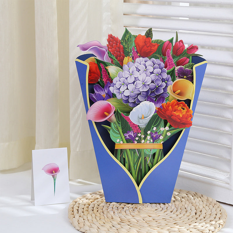 💐Pop Up Flower Bouquet Greeting Card