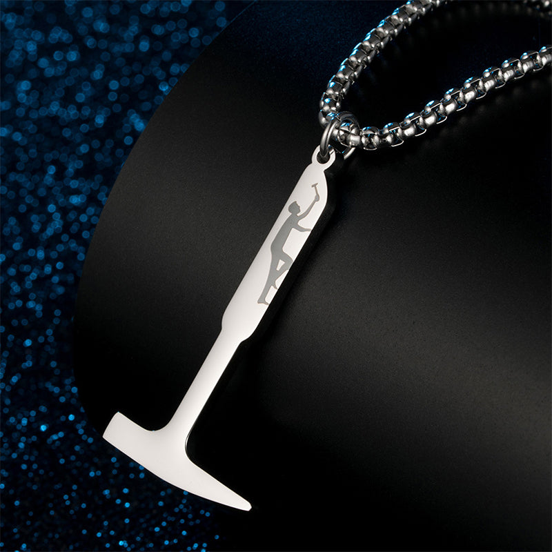 Titanium Steel Hammer Inspirational Pendant