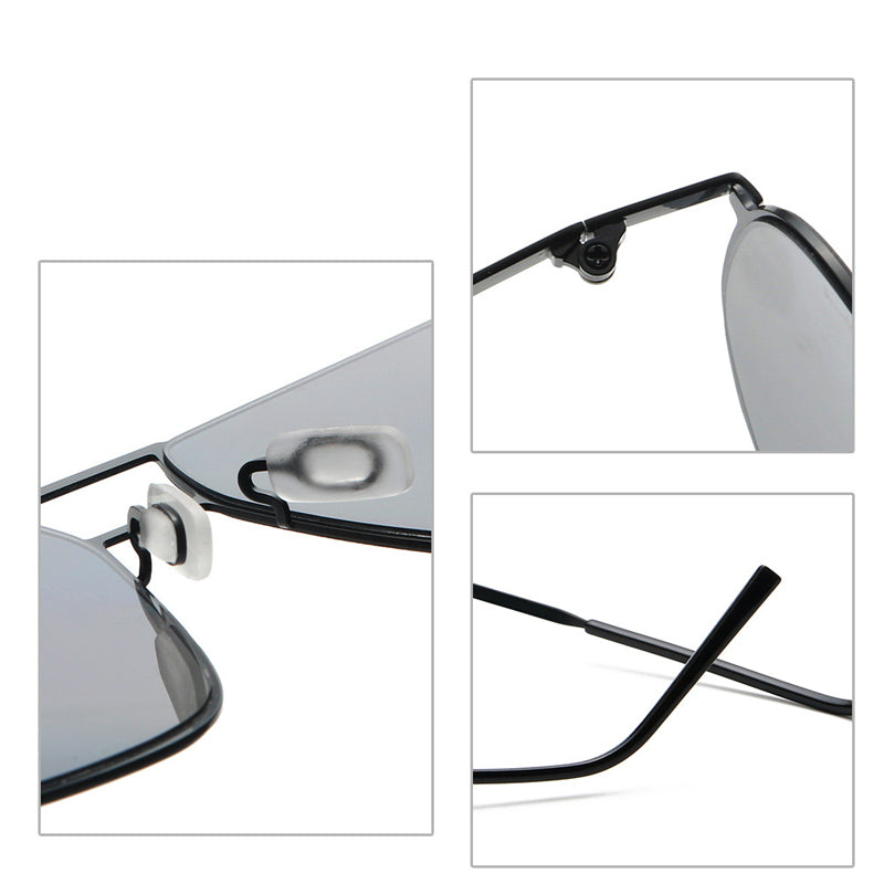 Polarized Metal Double Bar Sunglasses