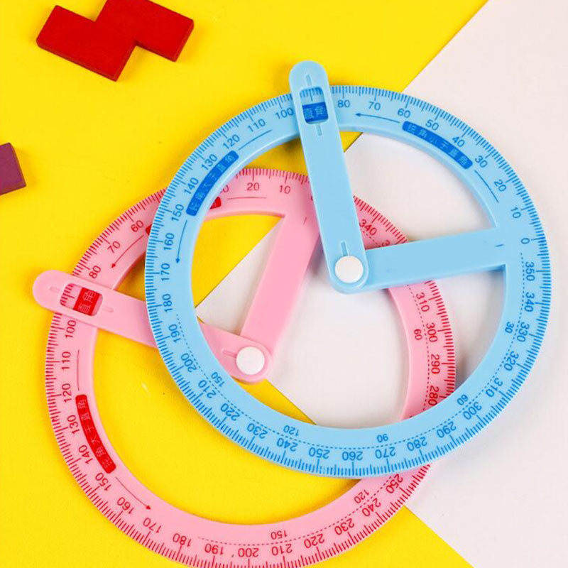 360° Plastic Degree Protractor