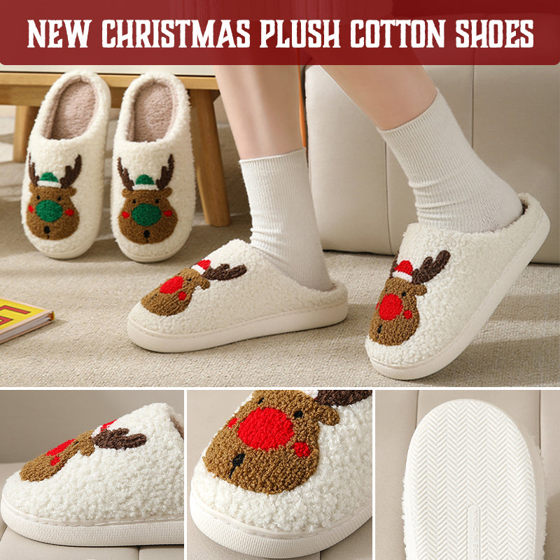 New Christmas Plush Cotton Shoes