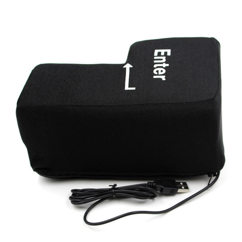 USB Big Enter Key Relieve Stress Plush Toy