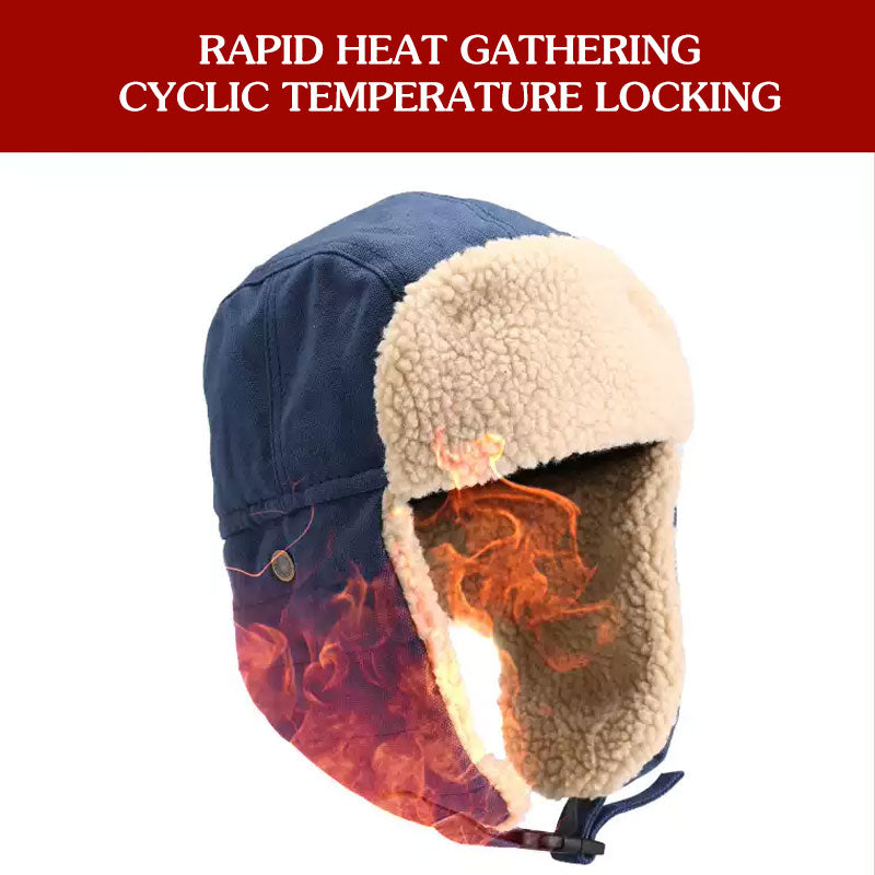 Warm Fleece Hat With Earflaps