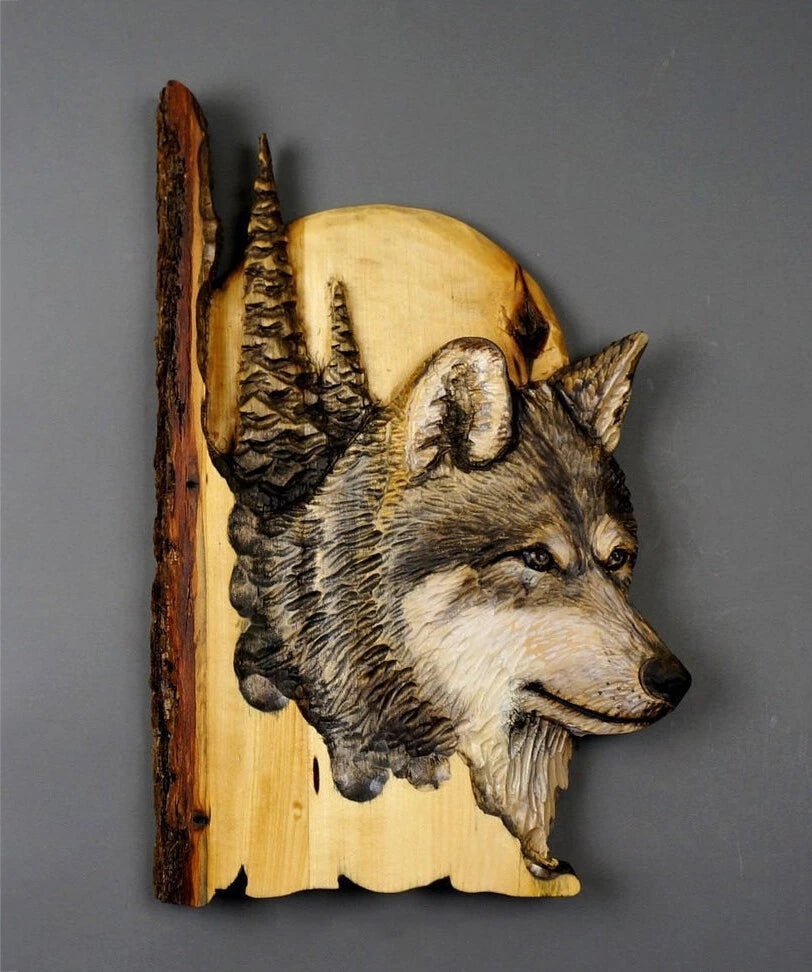 Animal Carving Handcraft Gift Wall Hanging