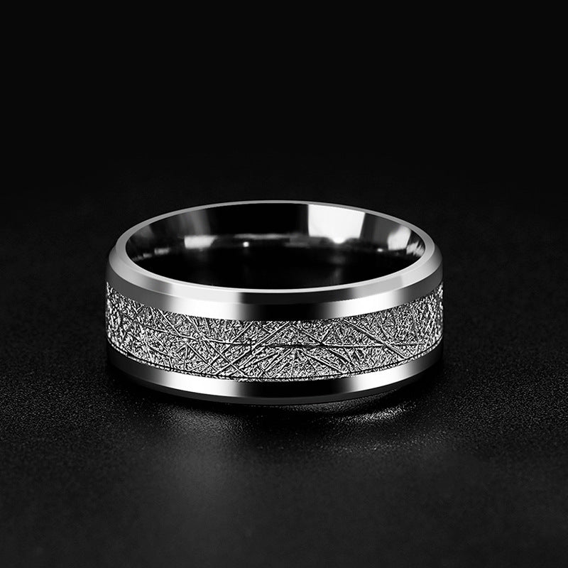 Folbom - Rime Pattern Stainless Steel Ring