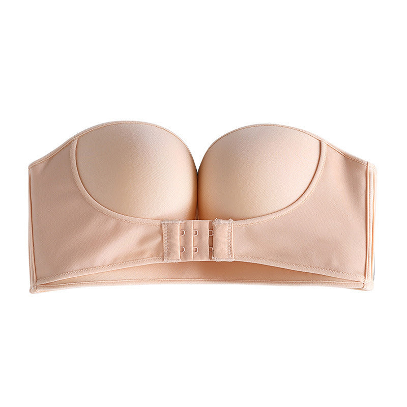 Strapless Front Buckle Lift Bra