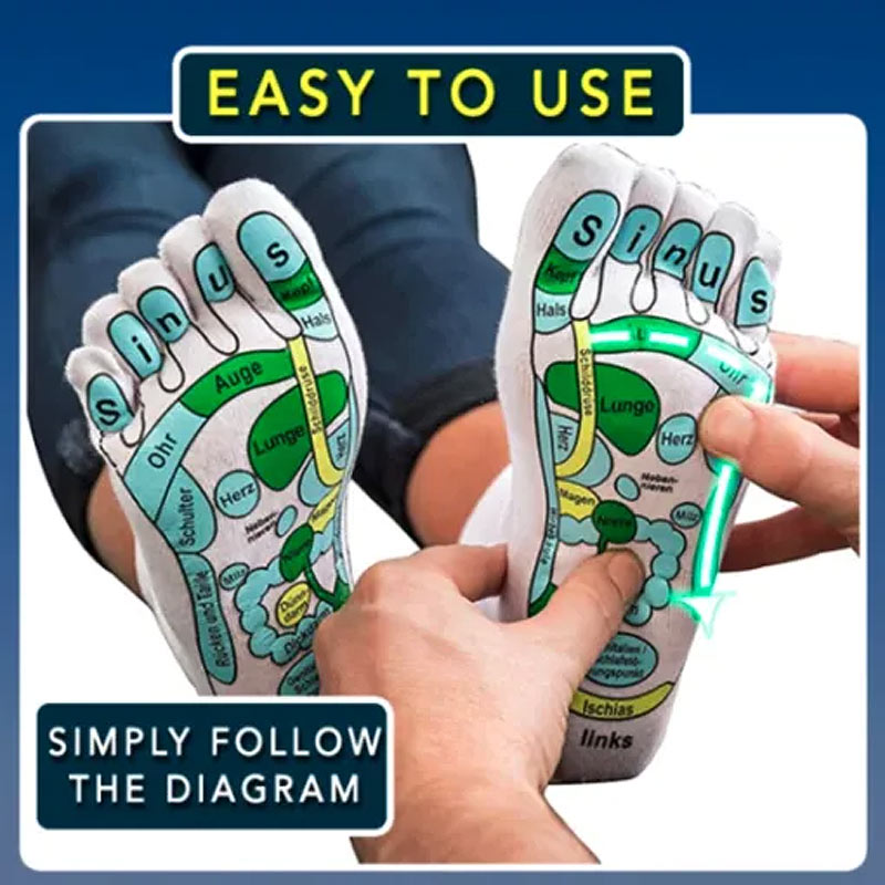 Acupoint Map Foot Massage Socks