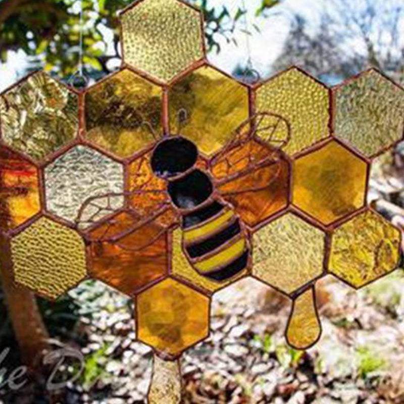 Stained Honeycomb Hanging Decoration