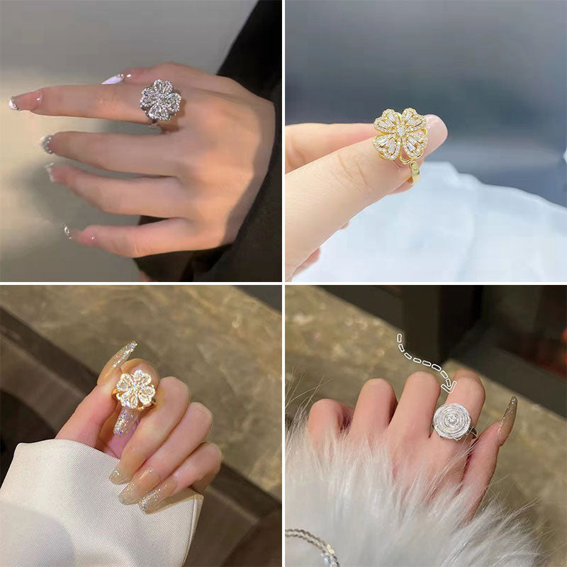 Rotating Clover Ring