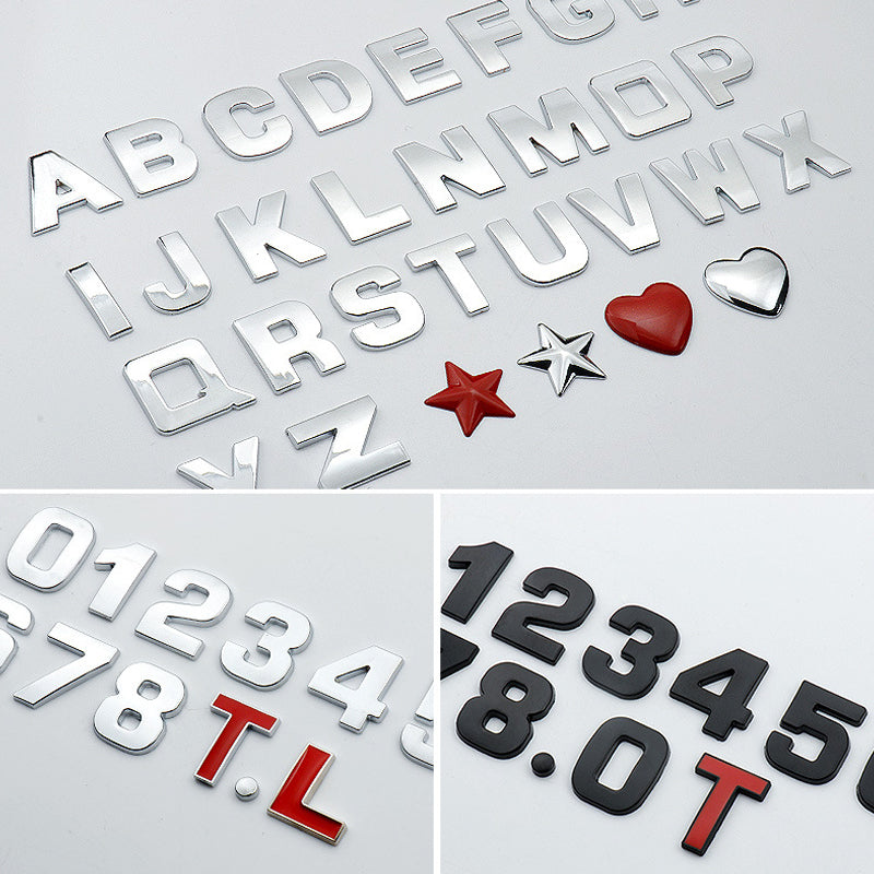 Car English Alphabet Stickers