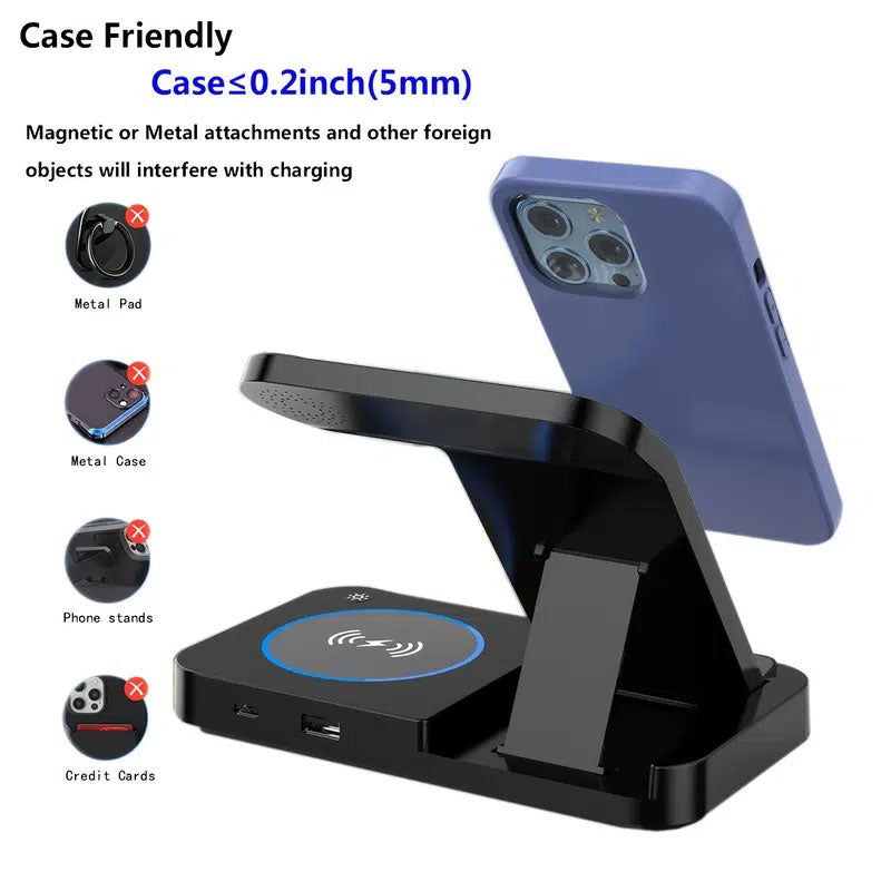 4 In 1 Foldable Wireless Charging Station